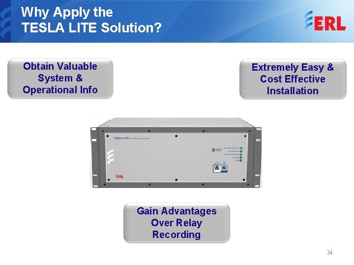 Why Apply the TESLA LITE Solution? Obtain Valuable System & Operational Info Extremely Easy
