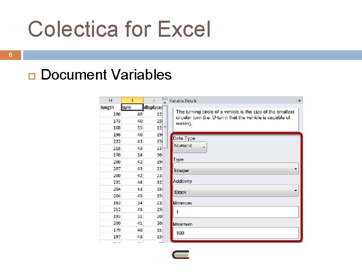 Colectica for Excel 6 Document Variables 