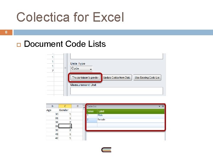 Colectica for Excel 8 Document Code Lists 
