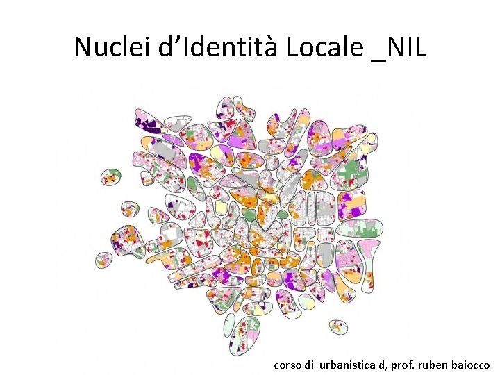 Nuclei d’Identità Locale _NIL corso di urbanistica d, prof. ruben baiocco 