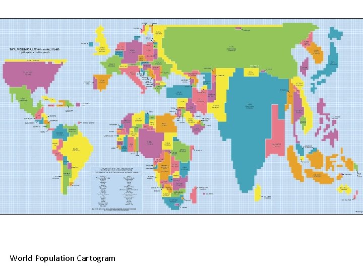 World Population Cartogram 