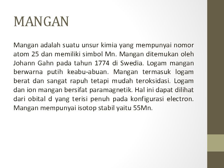 Pirolusit Adalah Nama Lain Dari Mangan Oksida Dengan Rumus Kimia Studi Indonesia