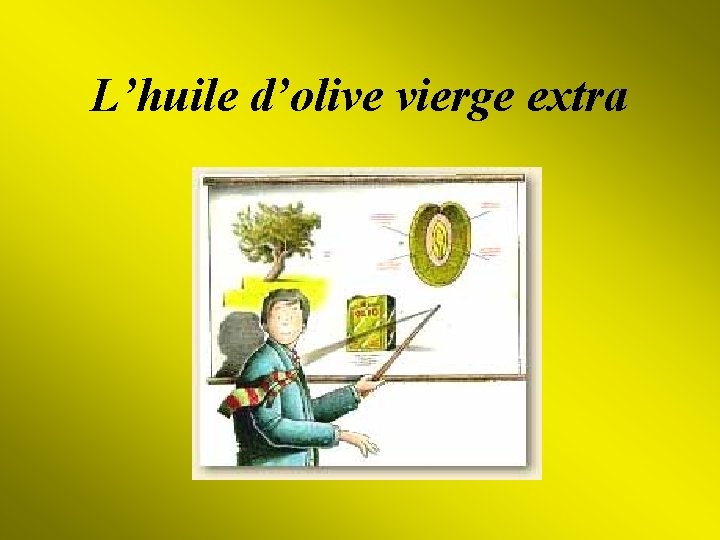 L’huile d’olive vierge extra 