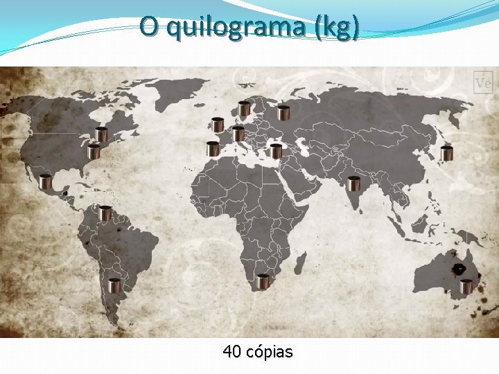 O quilograma (kg) 40 cópias O quilograma (kg) 40 cópias