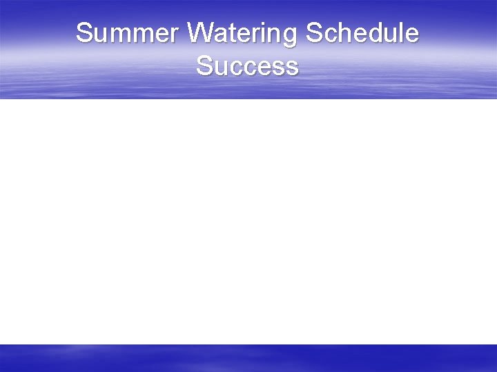 Summer Watering Schedule Success 