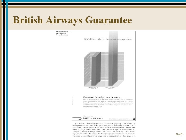 British Airways Guarantee 8 -25 