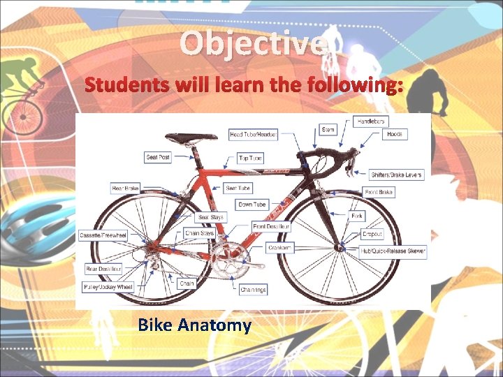 Objective Students will learn the following: Bike Anatomy 