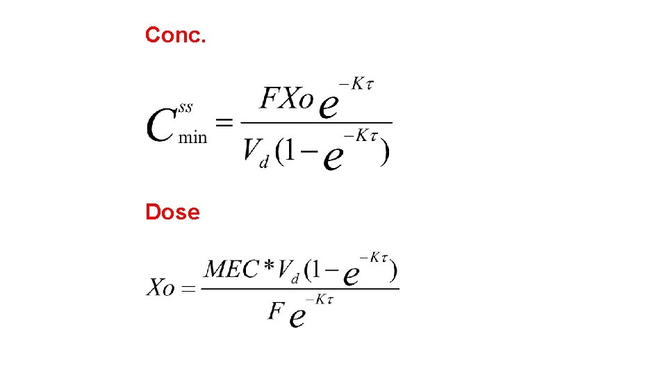 Conc. Dose 