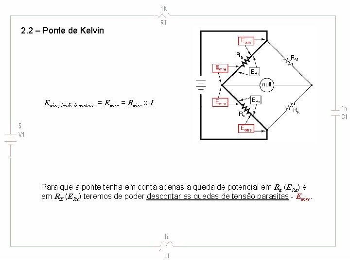2. 2 – Ponte de Kelvin Ewire, leads & contacts = Ewire = Rwire