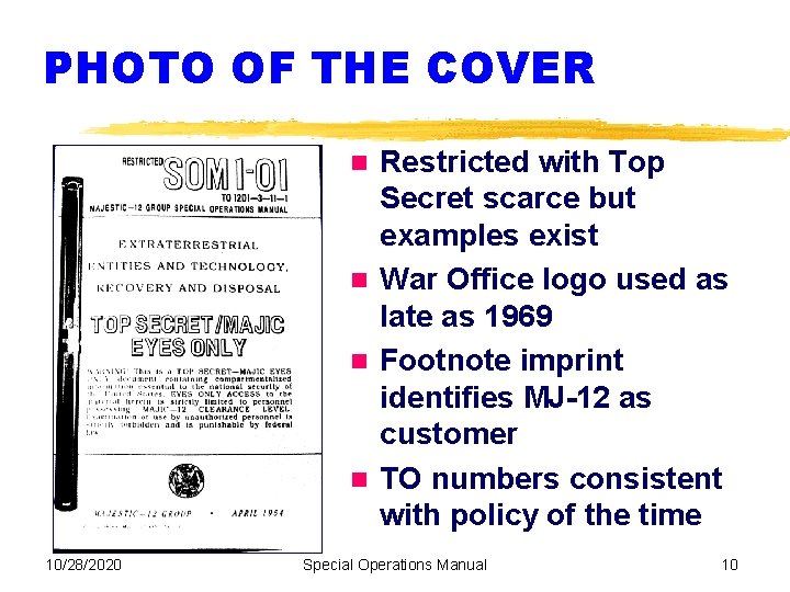 PHOTO OF THE COVER Restricted with Top Secret scarce but examples exist War Office