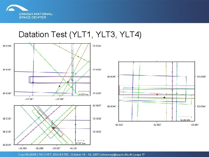 Datation Test (YLT 1, YLT 3, YLT 4) Cryo. VEx 2006 | 7 th Datation Test (YLT 1, YLT 3, YLT 4) Cryo. VEx 2006 | 7 th