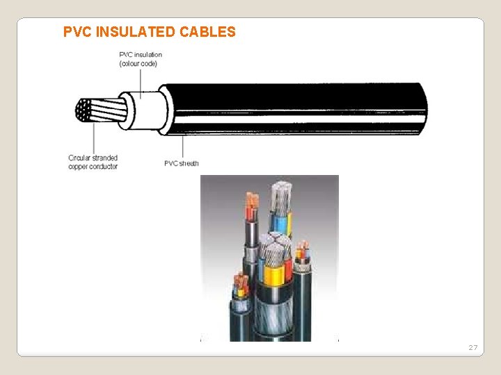 PVC INSULATED CABLES 27 