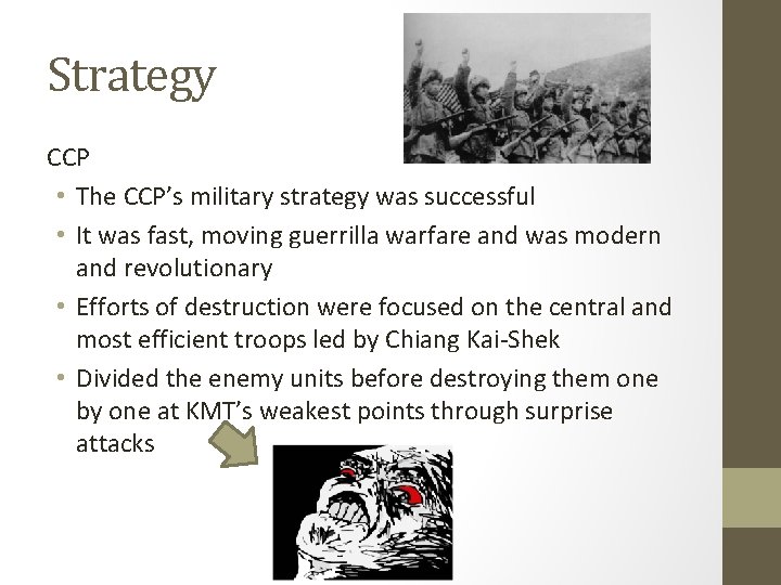 Reasons for CCPs Victory AND KMTs Defeat Leadership