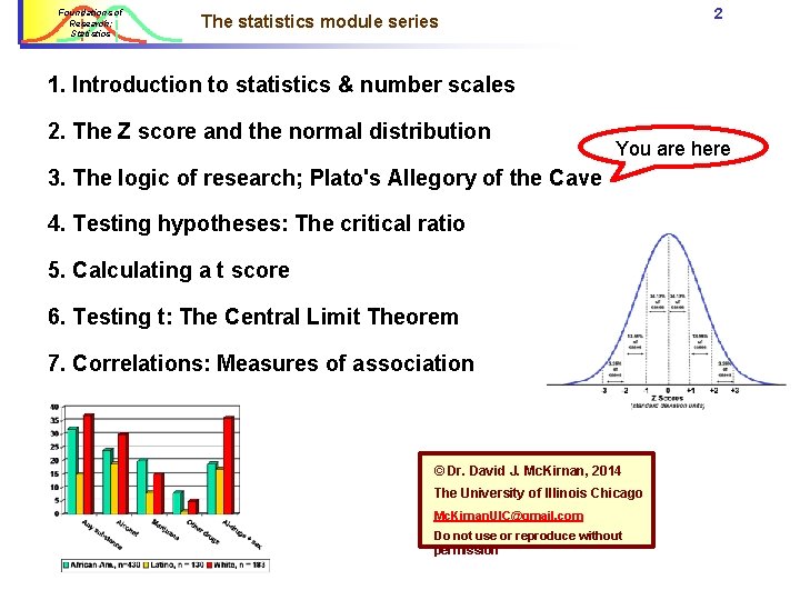 Foundations of Research: Statistics 2 The statistics module series 1. Introduction to statistics & Foundations of Research: Statistics 2 The statistics module series 1. Introduction to statistics &