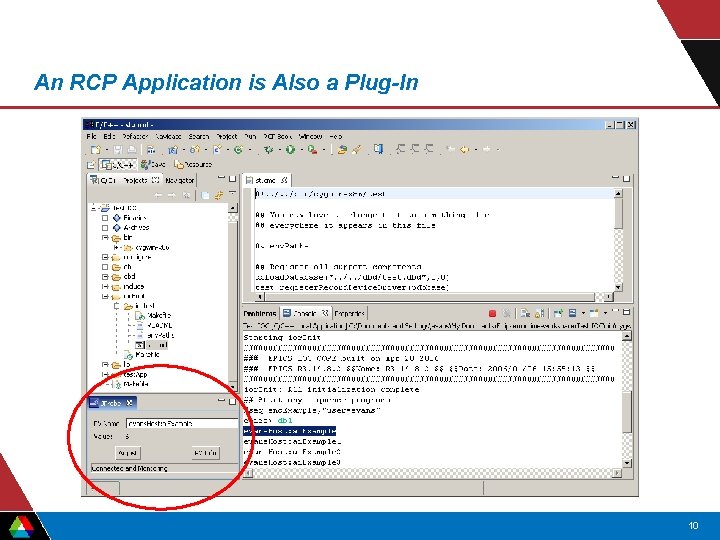 An RCP Application is Also a Plug-In 10 
