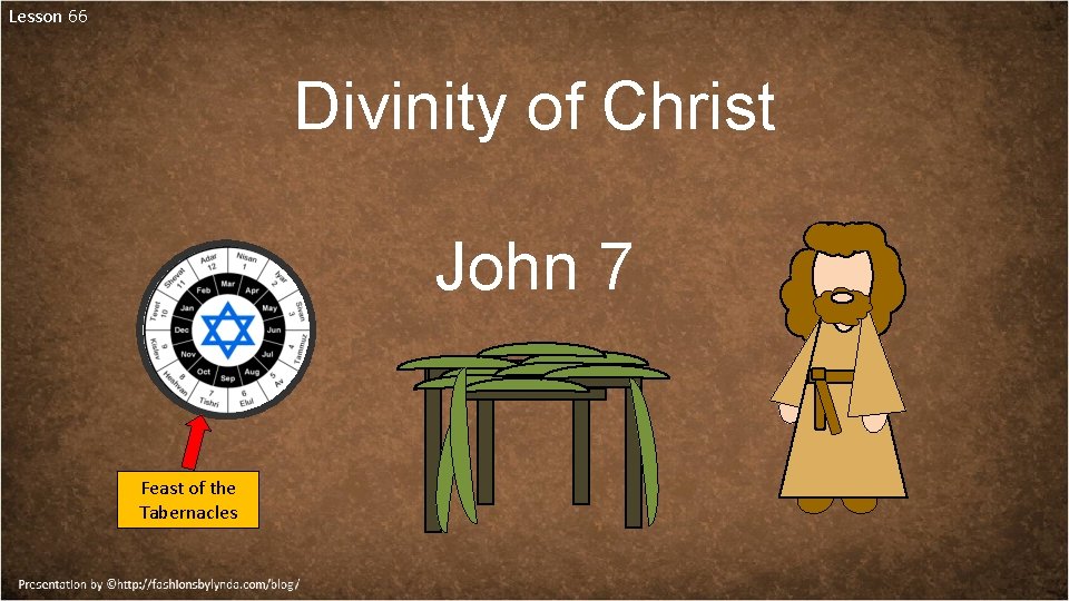 Lesson 66 Divinity of Christ John 7 Feast of the Tabernacles 