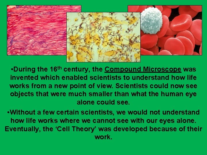 The History of the CELL and the CELL