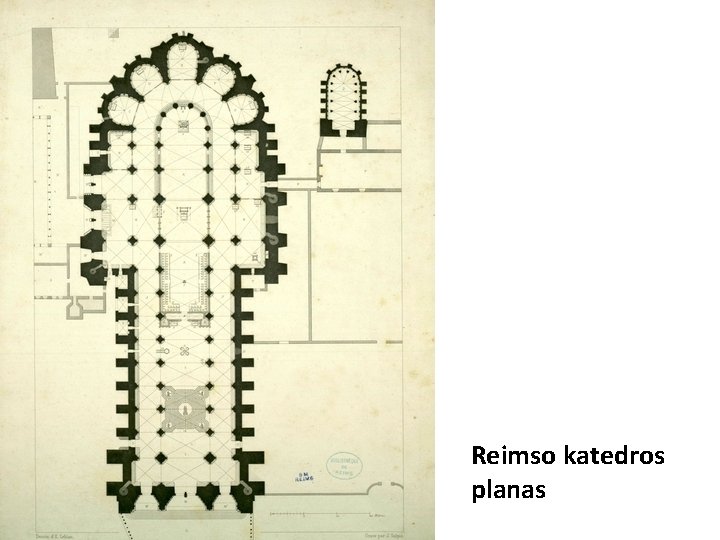 Reimso katedros planas Reimso katedros planas