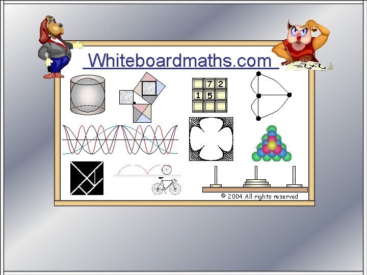 Whiteboardmaths. com 7 2 1 5 © 2004 All rights reserved 