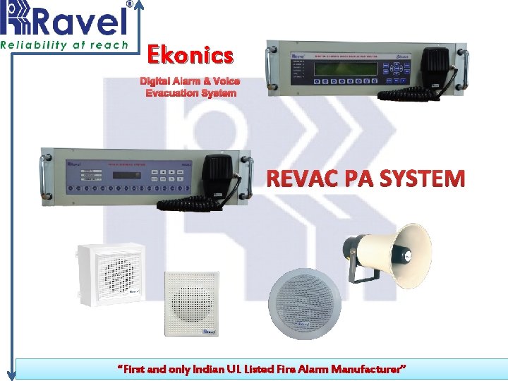 Ekonics Digital Alarm & Voice Evacuation System REVAC PA SYSTEM “First and only Indian