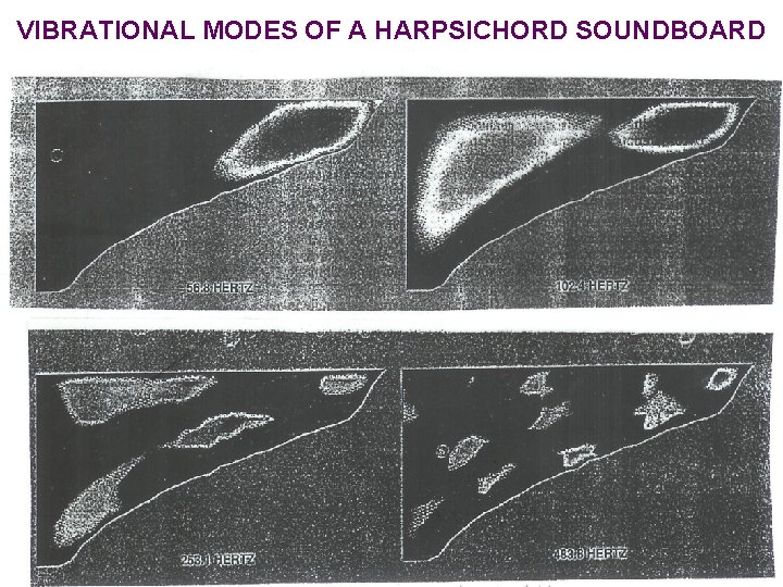 VIBRATIONAL MODES OF A HARPSICHORD SOUNDBOARD 