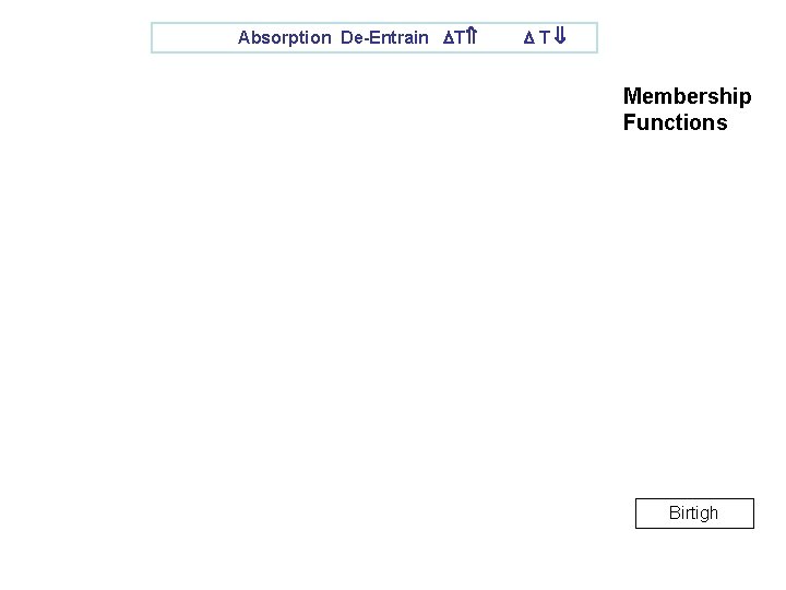 Absorption De-Entrain T T Membership Functions Birtigh 