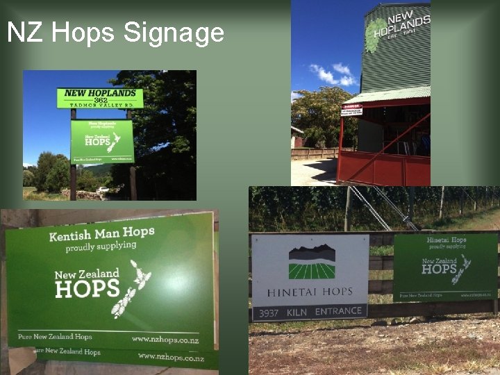 NZ Hops Signage 