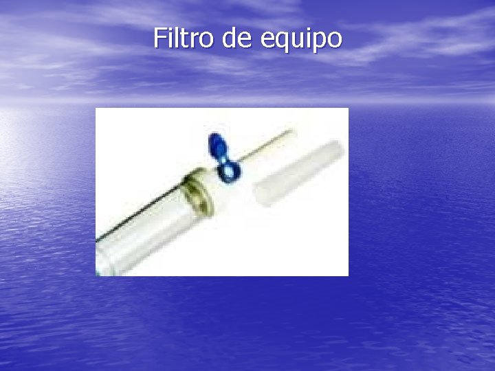 Filtro de equipo Filtro de equipo