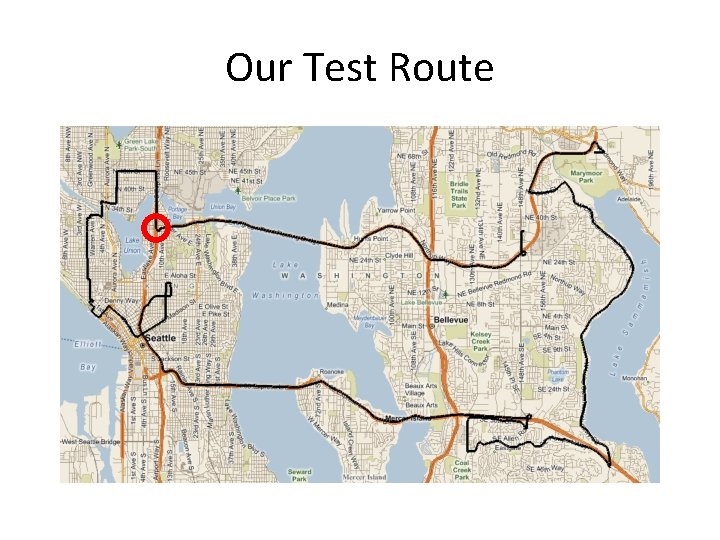 Our Test Route 