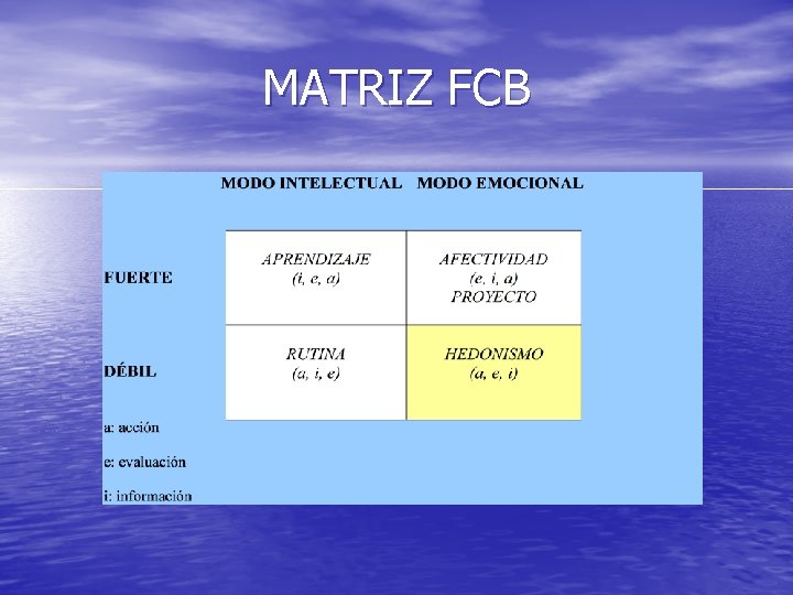 MATRIZ FCB 