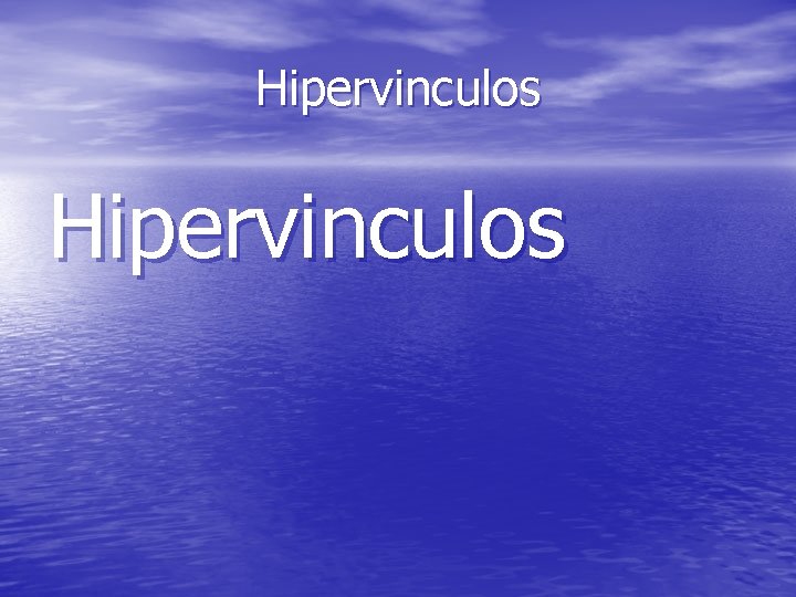 Hipervinculos 