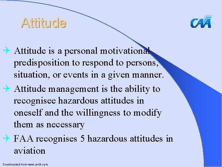 Attitude Q Attitude is a personal motivational predisposition to respond to persons, situation, or