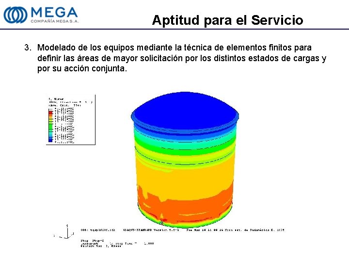 Aptitud para el Servicio 3. Modelado de los equipos mediante la técnica de elementos