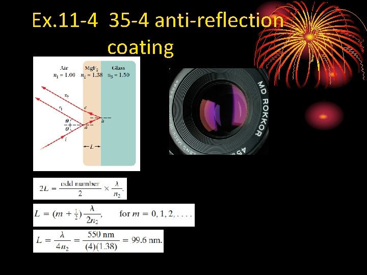 Ex. 11 -4 35 -4 anti-reflection coating 