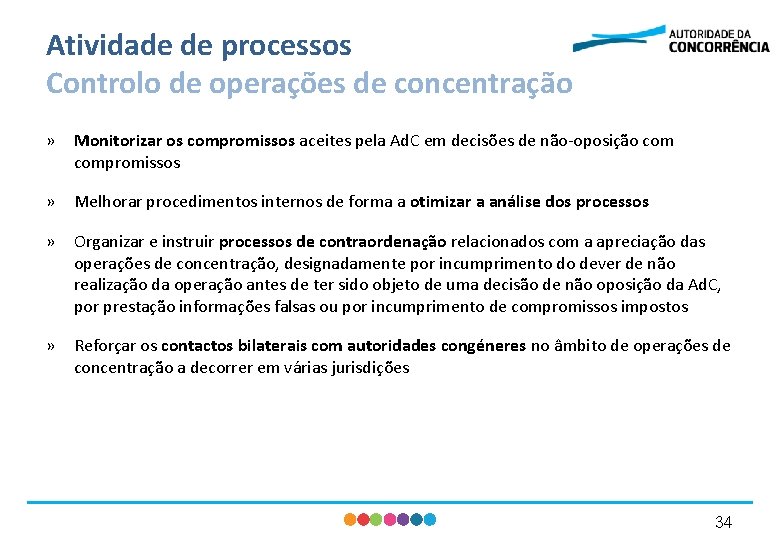 Atividade de processos Controlo de operações de concentração » Monitorizar os compromissos aceites pela