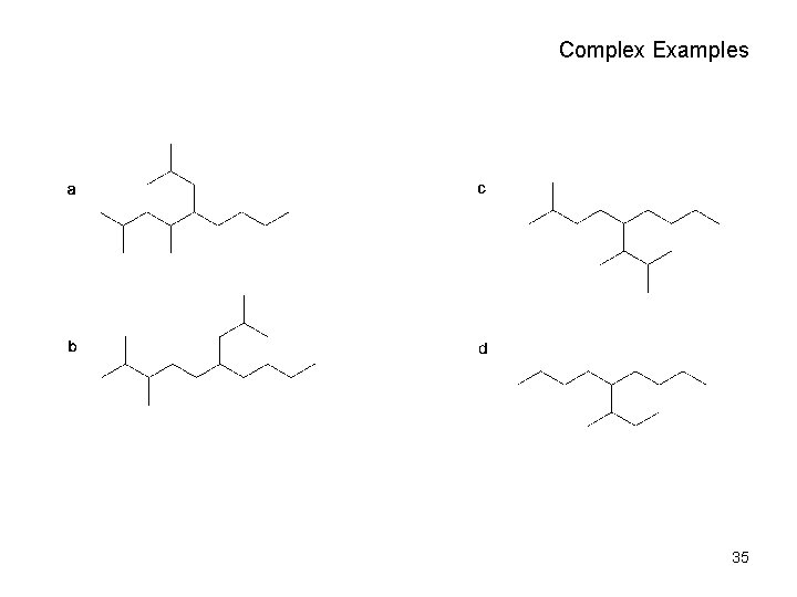 Complex Examples 35 Complex Examples 35