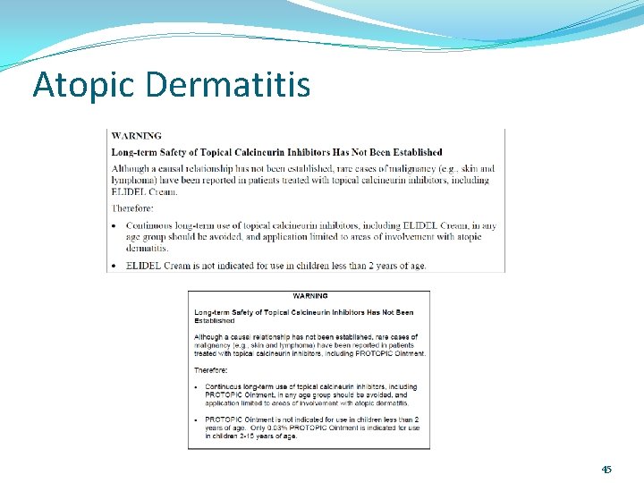 Atopic Dermatitis 45 