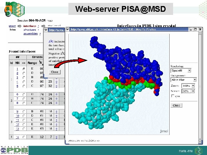 Web-server PISA@MSD 