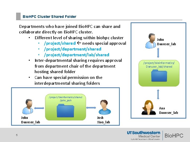 Bio. HPC Cluster Shared Folder Departments who have joined Bio. HPC can share and Bio. HPC Cluster Shared Folder Departments who have joined Bio. HPC can share and