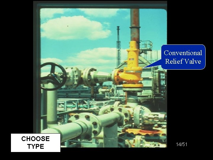 Picture: Conventional Relief Valve CHOOSE TYPE 14/51 