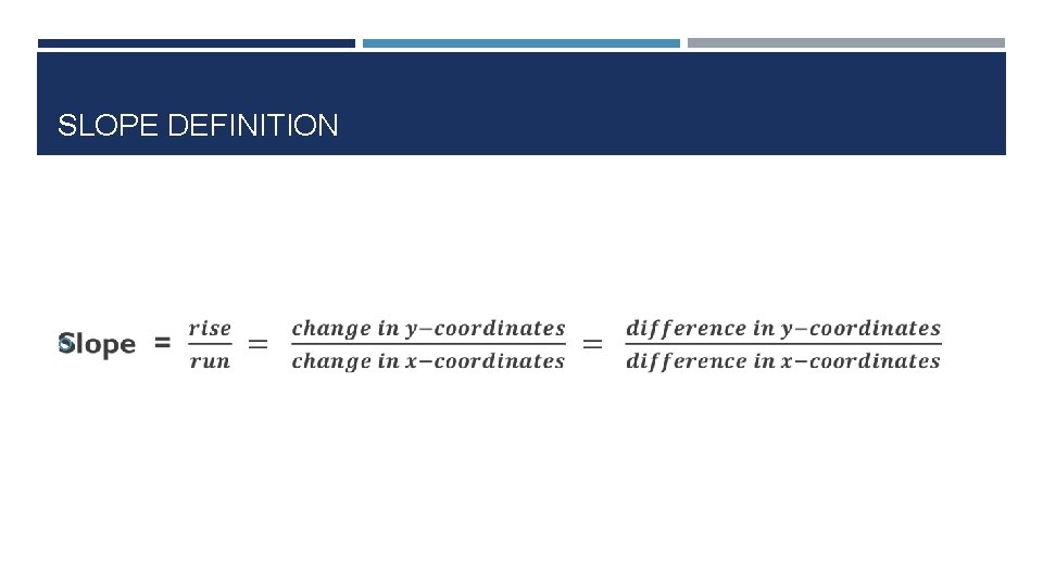 SLOPE DEFINITION 