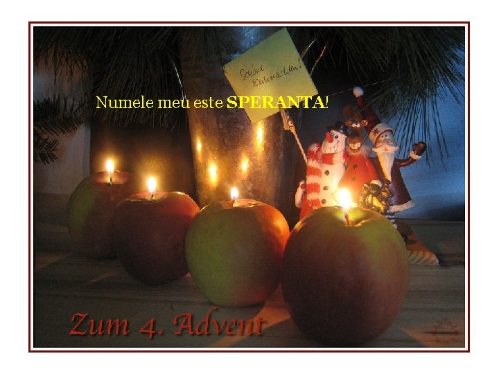 Numele meu este SPERANTA! 