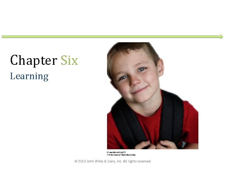 Chapter Six Learning © 2012 John Wiley & Sons, Inc. All rights reserved. 