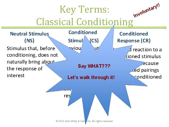 y!! r a nt Key Terms: lu o v In Classical Conditioning Neutral Stimulus