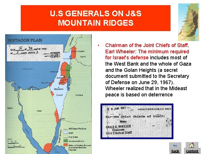 U. S GENERALS ON J&S MOUNTAIN RIDGES • Chairman of the Joint Chiefs of