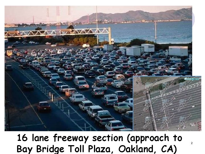 16 lane freeway section (approach to Bay Bridge Toll Plaza, Oakland, CA) 2 