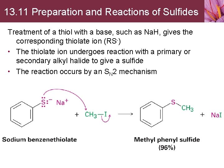 13. 11 Preparation and Reactions of Sulfides Treatment of a thiol with a base,