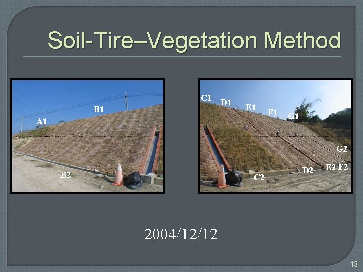 Soil-Tire–Vegetation Method C 1 B 1 D 1 E 1 A 1 F 1
