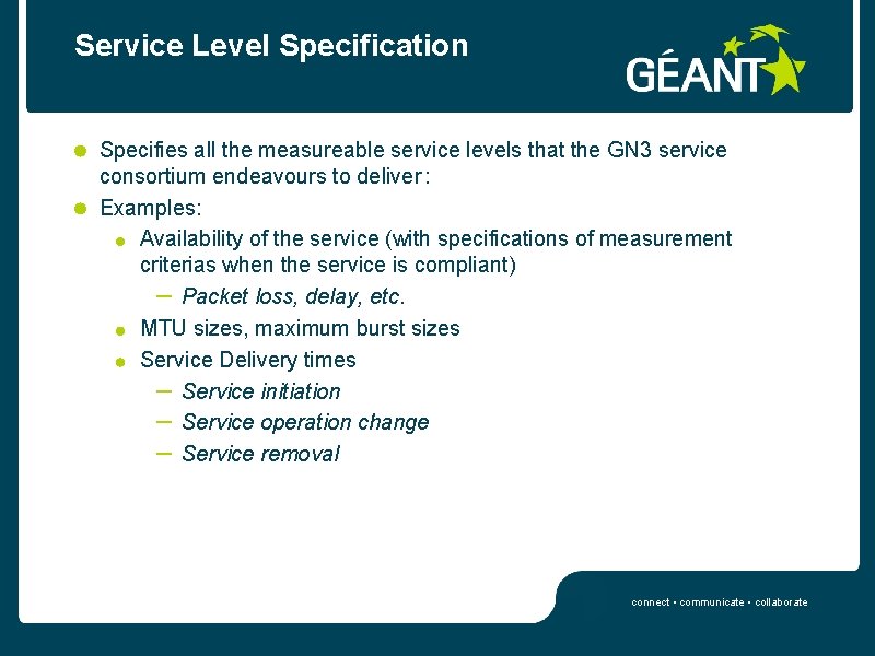 Net Service Levels Designing the Multi Domain Service Architecture for Network