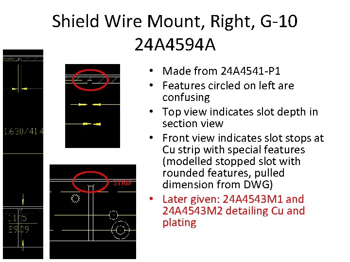 Shield Wire Mount, Right, G-10 24 A 4594 A STRIP • Made from 24